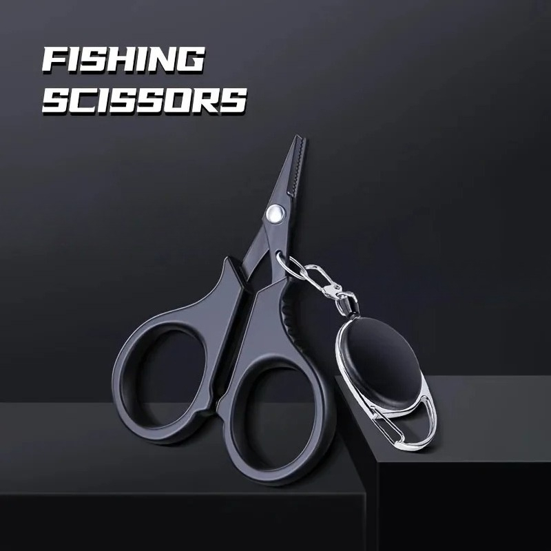 Fishing Line Cutter - Портативные рыболовные ножницы с выдвижным ремешком,